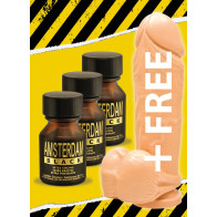Amsterdam Black + DILDO FREE flesh thick Cock (SI-30310)
