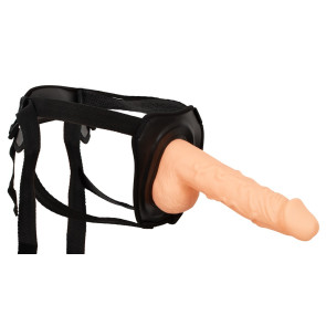 Erection Assistant Hollow Adjustable Strap-On Dildo, 24cm