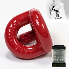 Sport Fucker Half Guard Cockring/Ball Stretcher Red