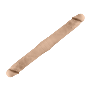 SILEXD Premium Silicone Dildo Model 1 Double Dong M Flesh, 42 cm