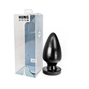 Hung System Toys Plug Egg, PVC, Black, 21 cm (8 in), Ø 9,9 cm (3,9 in)