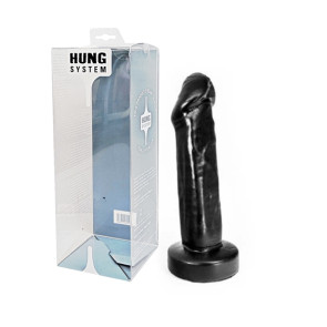 Hung System Toys Uncut Dong Alexander, PVC, Black, 26 (10 in), Ø 6,2 cm (2,4 in)