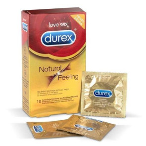 DUREX Natural Feeling, Latexfree, 20 cm (7,8 in), 10 Condoms