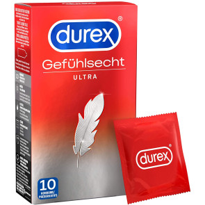 Durex Gefühlsecht Ultra, Condoms 10pcs, ⌀ 52mm, 180mm