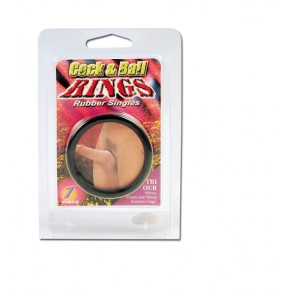 NMC COCK AND BALL RINGS, Cockring, Rubber Singles, 45mm (1,8 in)