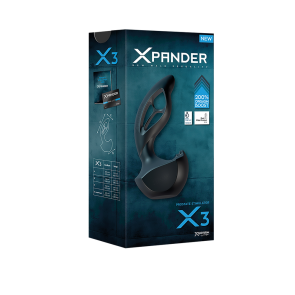 JoyDivision XPANDER X3, Prostate Stimulator, Silikomed®, Black, Large
