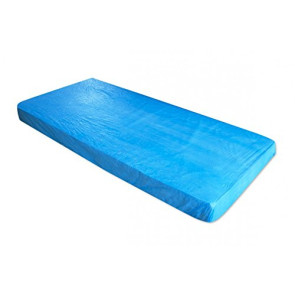 Mattress Covers with Rubber Band, CPE, Blue, 2 pcs