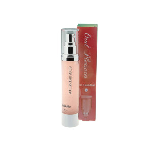 LN Oral Pleasures Pink Champagne, Lickable Water Based Lubricant, 60 ml (2,0 fl.oz.)