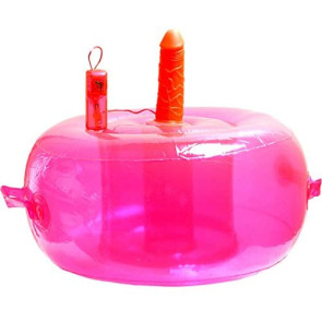 Vibrating Ecstacy Lounge, Vibrating Love Chair, Soft Jelly, Pink, Insertable 15 cm (6 in)