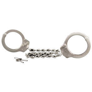 SI IGNITE Legcuffs with chain, Nickel Plated Steel, 41 cm (16 in)