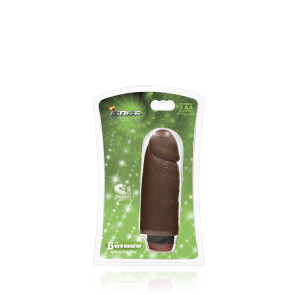 SI IGNITE Cock Dong with Vibration, Vinyl, Brown, 15 cm (6 in), Ø 4,4 cm (1,7 in)