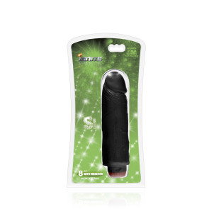 SI IGNITE Vibrator Cock RICKY, Vinyl, Black, 18,5 cm (7,3 in), Ø 4,5 cm (1,8 in)