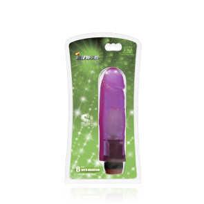 SI IGNITE Vibrator Cock RICKY, Vinyl, Purple, 20 cm (8 in), Ø 4,6 cm (1,8 in)