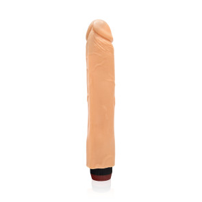 SI IGNITE Cock Dong with Vibration, Vinyl, Flesh, 26 cm (10 in), Ø 4,5 cm (1,75 in)