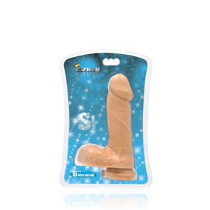 SI IGNITE Cock with Balls and Suction, Vinyl, Flesh, 15 cm (6 in), Ø 4,6 cm (1,8 in)