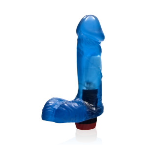 SI IGNITE Cock with Vibration, Vinyl, Blue, 15 cm (6 in), Ø 4,6 cm (1,8 in)