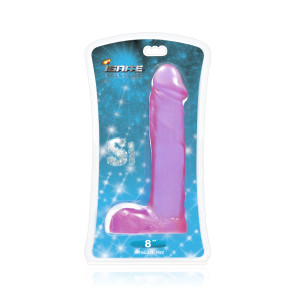 SI IGNITE Cock with Balls, 20 cm (8 in), Purple