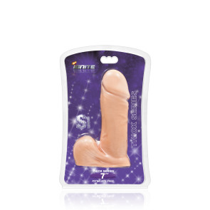 SI IGNITE Thick Cock with Balls, Vinyl, Flesh, 18 cm (7 in), Ø 5,4 cm (2,1 in)