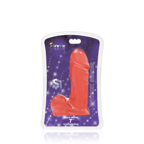 SI IGNITE Thick Cock with Balls, 18 cm (7 in), Red