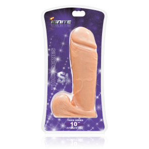 SI IGNITE Thick Cock with Balls, 25 cm (10 in), Flesh