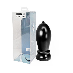 Hung System Toys Plug Rolling, PVC, Black, 24 cm (9 in), Ø 9,7 cm (3,8 in)
