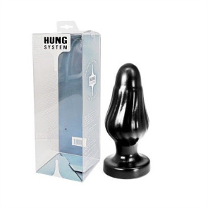 Hung System Toys Plug Corny, PVC, Black, 23 cm (9 in), Ø 8,9 cm (3,5 in)