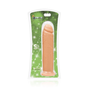 SI IGNITE Cock Dong with Suction, Vinyl, Flesh, 23 cm (9 in), Ø 4,6 cm (1,8 in)
