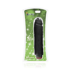 SI IGNITE Cock Dong with Vibration, Vinyl, Black, 23 cm (9 in), Ø 4,6 cm (1,8 in)