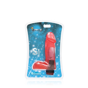 SI IGNITE Cock with Vibration, Vinyl, Red, 15 cm (6 in), Ø 4,6 cm (1,8 in)