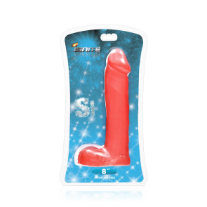 SI IGNITE Cock with Balls, 20 cm (8 in), Red